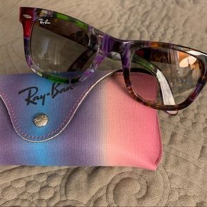 Ray Ban sunglasses.